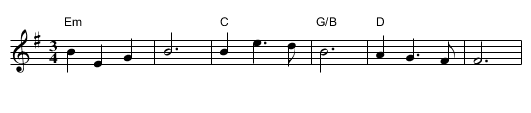 Love is the Only Magic - staff notation