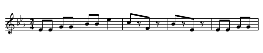 Love was once a little Boy. CJF.149 - staff notation