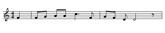 Lovely Joan - staff notation