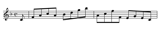 Lovely Kate - staff notation