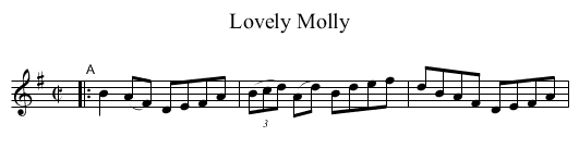 Lovely Molly - staff notation