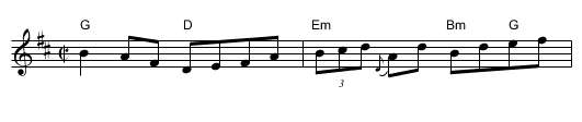 Lovely Molly - staff notation