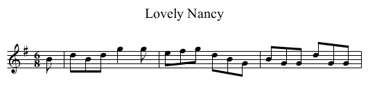 Lovely Nancy - staff notation