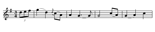 Lovely Sally - staff notation