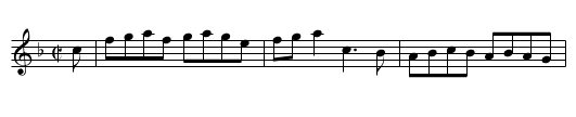 Lover's First Quarrel - staff notation