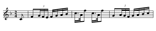 Lover’s Reel - staff notation