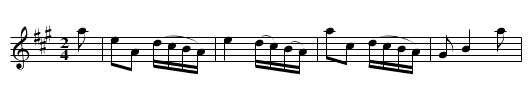 Lovet's Reel - staff notation