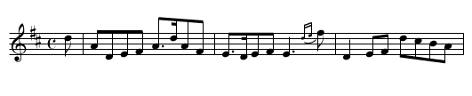 Low in the Broom - staff notation