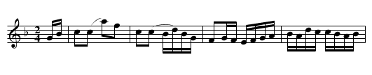 LOWELL SETT (tune 5) - staff notation