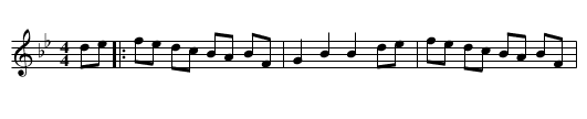 Lowe's Hornpipe - staff notation