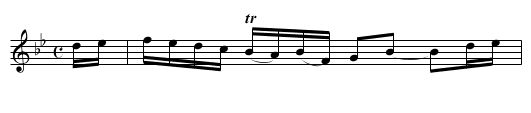 Lowe's Hornpipe - staff notation