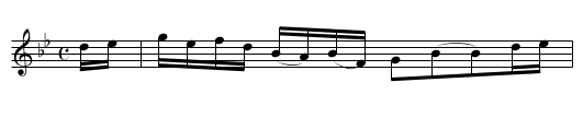 Lowe's Hornpipe - staff notation