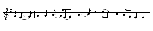 Lowlands of Holland - staff notation