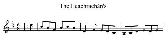 Luachrachán's, The  - staff notation