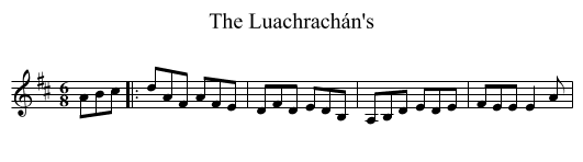 Luachrachán's, The  - staff notation