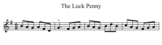 Luck Penny, The - staff notation