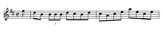 Luckie Bawdins' - staff notation