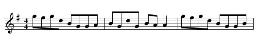 Lucky in Love - staff notation
