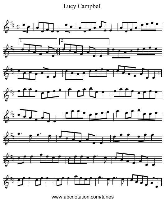 Lucy Campbell - staff notation