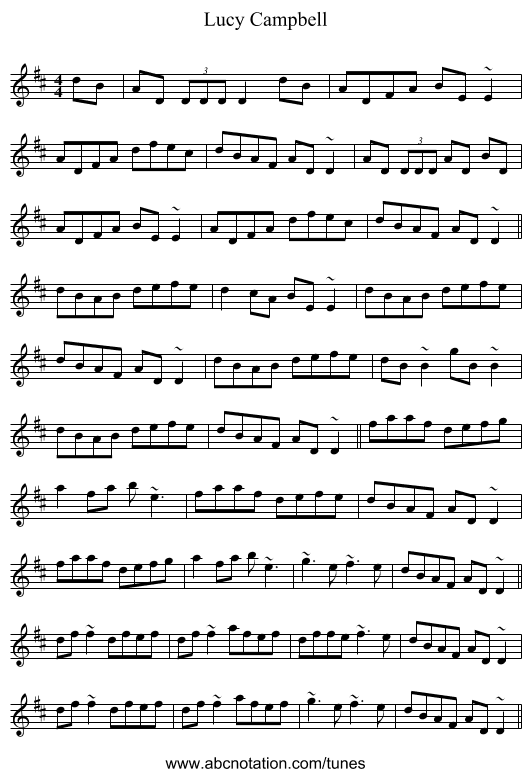 Lucy Campbell - staff notation