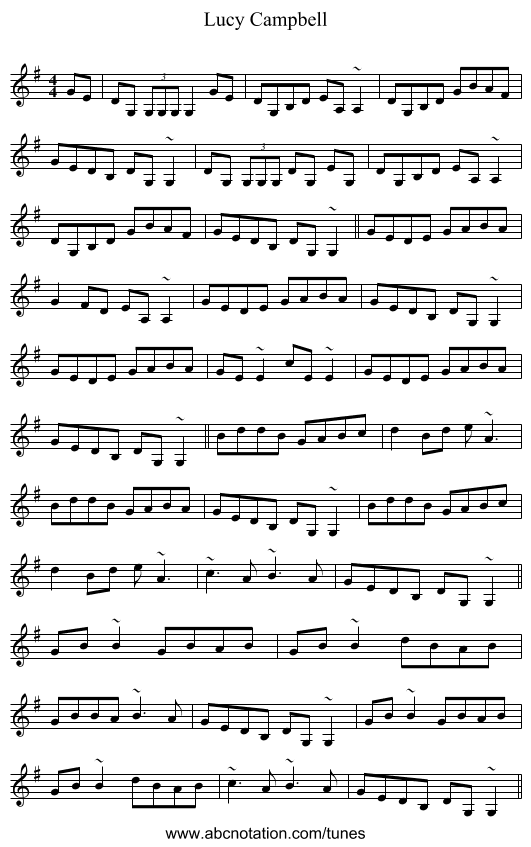 Lucy Campbell - staff notation