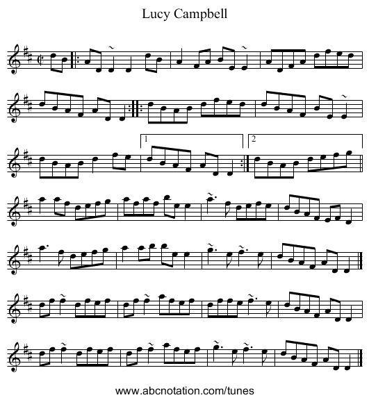 Lucy Campbell - staff notation