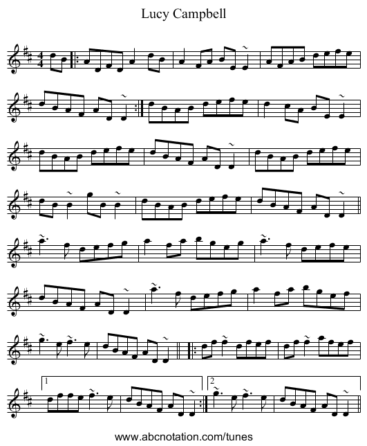 Lucy Campbell - staff notation