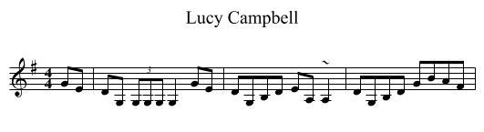 Lucy Campbell - staff notation
