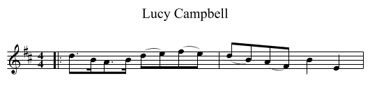 Lucy Campbell - staff notation