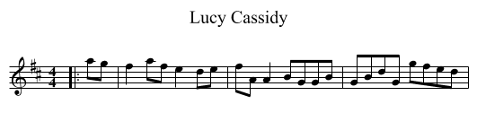 Lucy Cassidy - staff notation