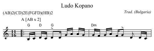 Ludo Kopano - staff notation