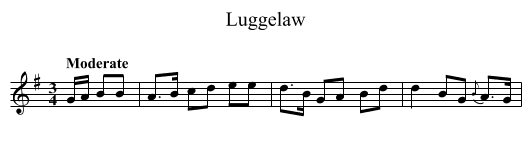Luggelaw - staff notation