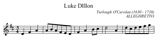 Luke DIllon - staff notation