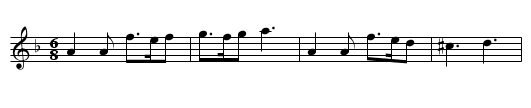 Lull me Beyond  Thee - staff notation