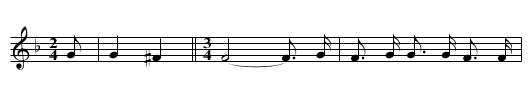 Lullaby - staff notation
