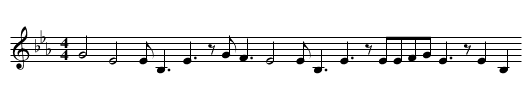 Lullaby - staff notation