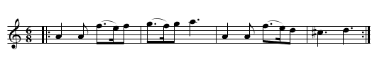 LULLE ME BEYOND THEE - staff notation
