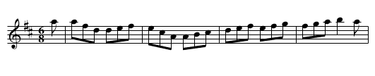Lumgair's Fancy - staff notation