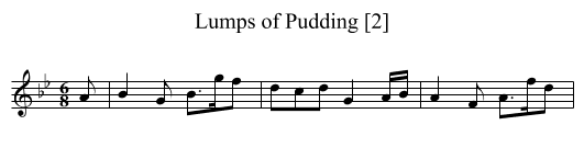 Lumps of Pudding [2] - staff notation