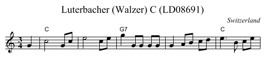 Luterbacher (Walzer) C (LD08691) - staff notation