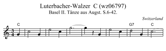 Luterbacher-Walzer  C (wz06797) - staff notation