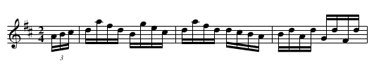 Lydecker's Quickstep - staff notation