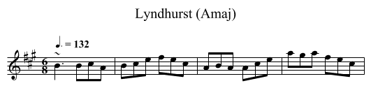 Lyndhurst (Amaj) - staff notation