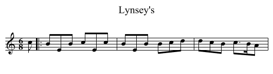 Lynsey's - staff notation