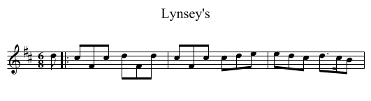 Lynsey's - staff notation