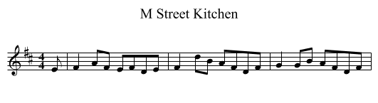 M Street Kitchen - staff notation
