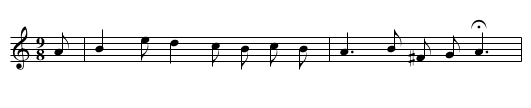 Ma Charmante Cadet - staff notation