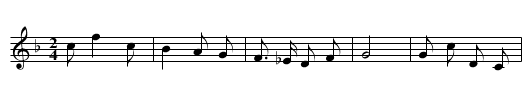 Ma mepuo - staff notation