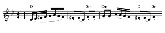 Ma Yofus - staff notation