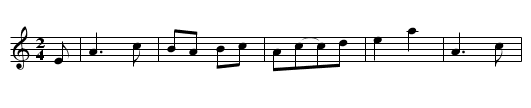 Macdonald's reel - staff notation
